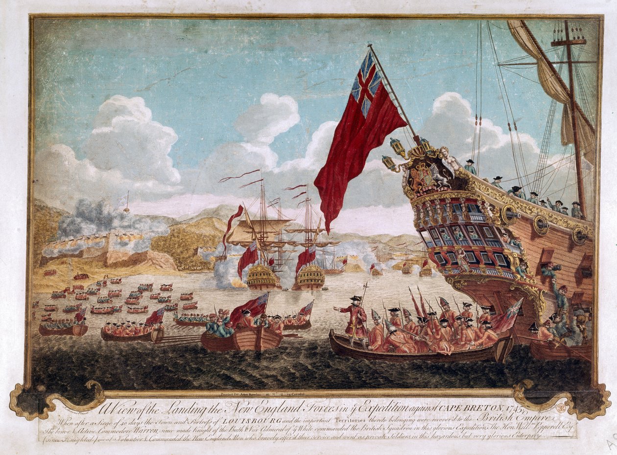 Dobytí Louisbourgu, 1745 od Justin Stevens