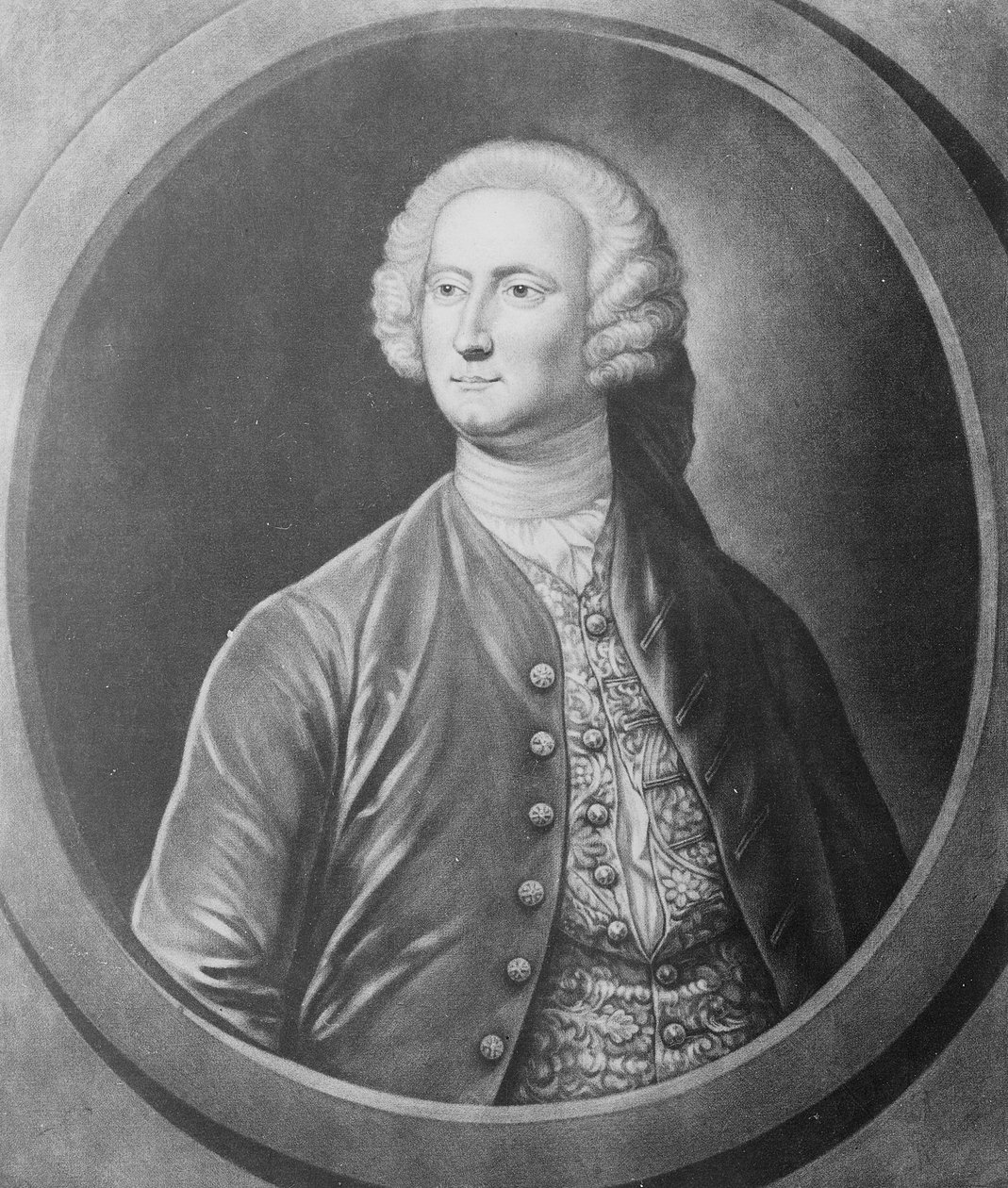 Honble James Annesley Esq, vyrytý Johnem Brooksem, c.1746-56 (mezzotinta) od Justin Stevens