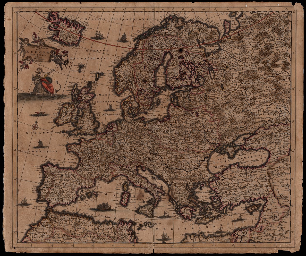 Nova et Accurata totius Europae Descriptio od Justus Danckerts
