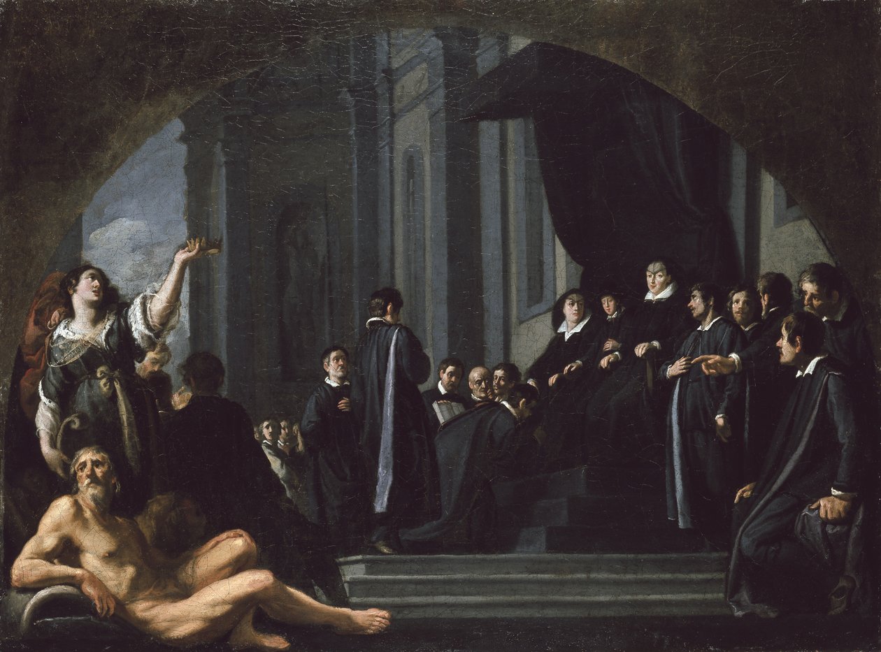 Senátoři z Florencie přísahají věrnost velkovévodovi z Toskánska, 17. století od Justus Sustermans