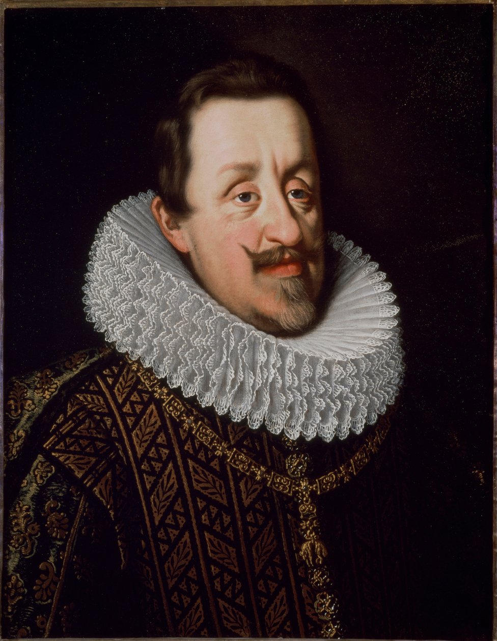 Portrét císaře Ferdinanda II. Svaté říše (1579-1637), německého římského císaře” - Portrét Ferdinanda II., císaře Svaté říše římské, uherského krále (1578-1637) (Dům Habsburků), obraz Justuse Sustermanse (1597-1681) ) Florencie, palác Pitti od Justus Sustermans