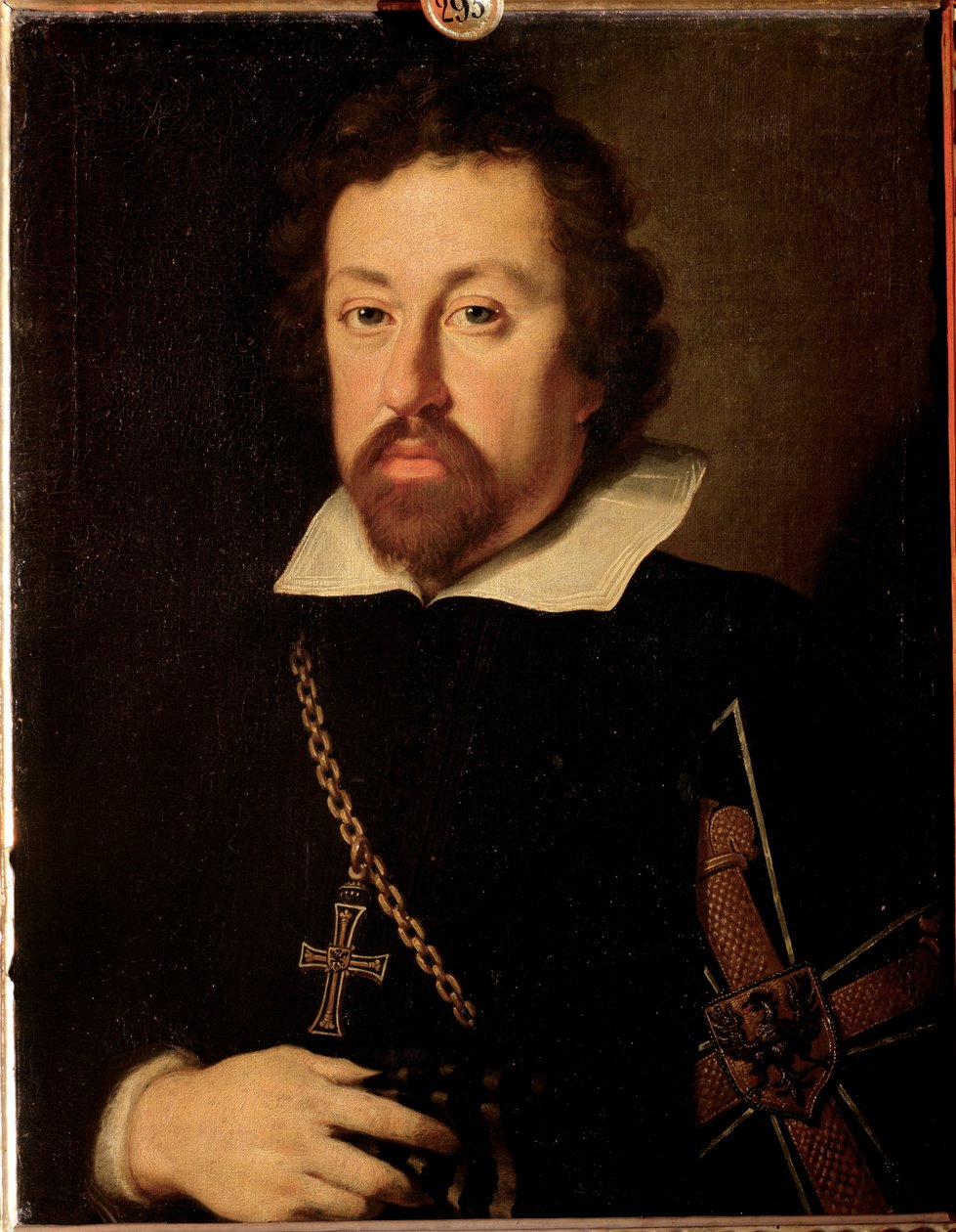 Portrét rakouského Maxmiliána III. (Maximilián III. Habsburský, známý jako německý mistr (der Deutschmeister) (1558-1618) Malba Justuse Sustermanse (1597-1681) od Justus Sustermans