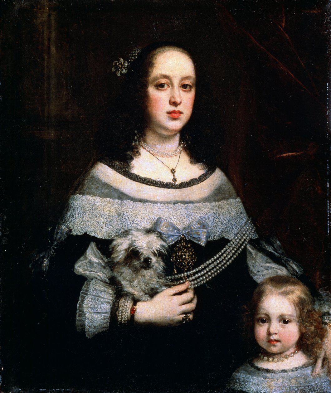 Portrét dámy a holčičky, c1660 od Justus Sustermans
