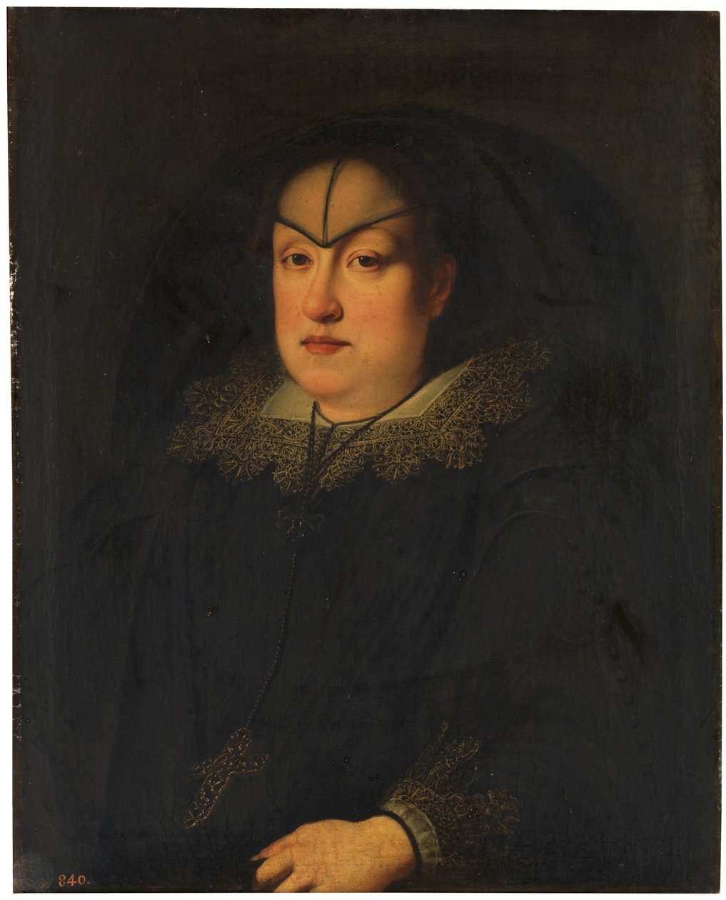 Španělsky: María Magdalena de Austria-Estiria, gran duquesa de Toscana Portrét Marie Magdaleny Rakouské jako vdovy od Justus Sustermans