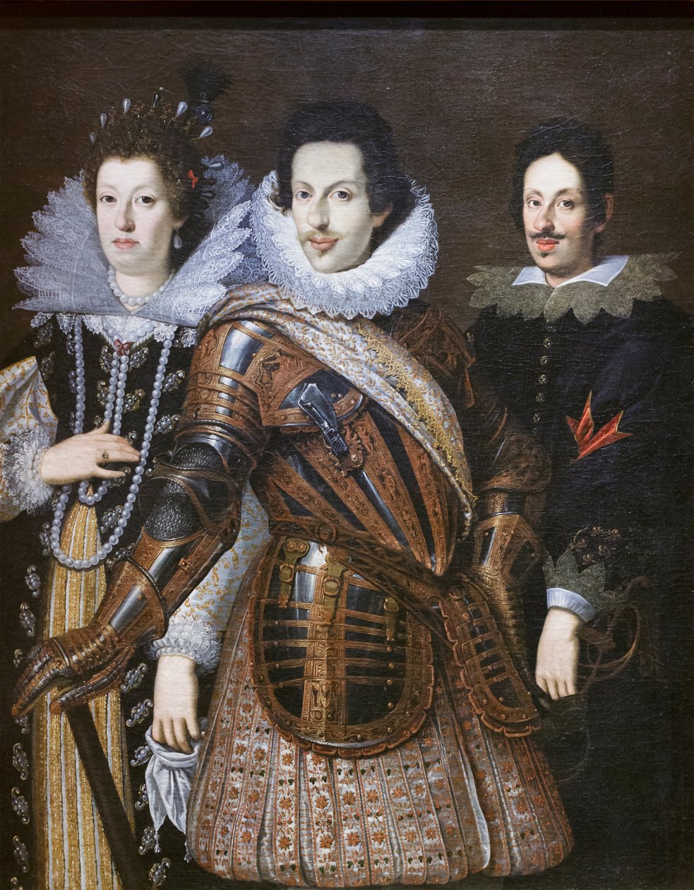 Cosimo II Medicejský s manželkou Marií Magdalenou Rakouskou a jeho synem Ferdinandem II od Justus Suttermans