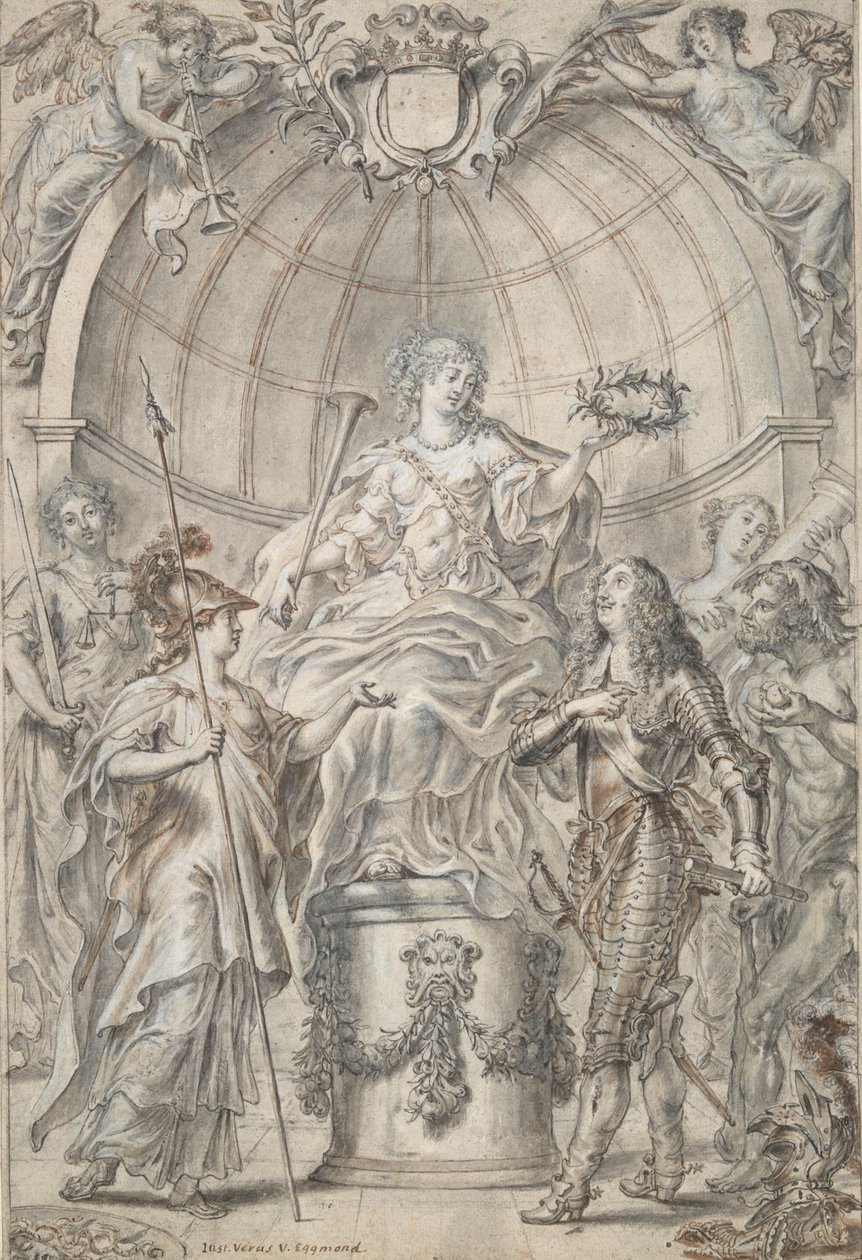 Design pro Frontispiece [?] od Justus van Egmont