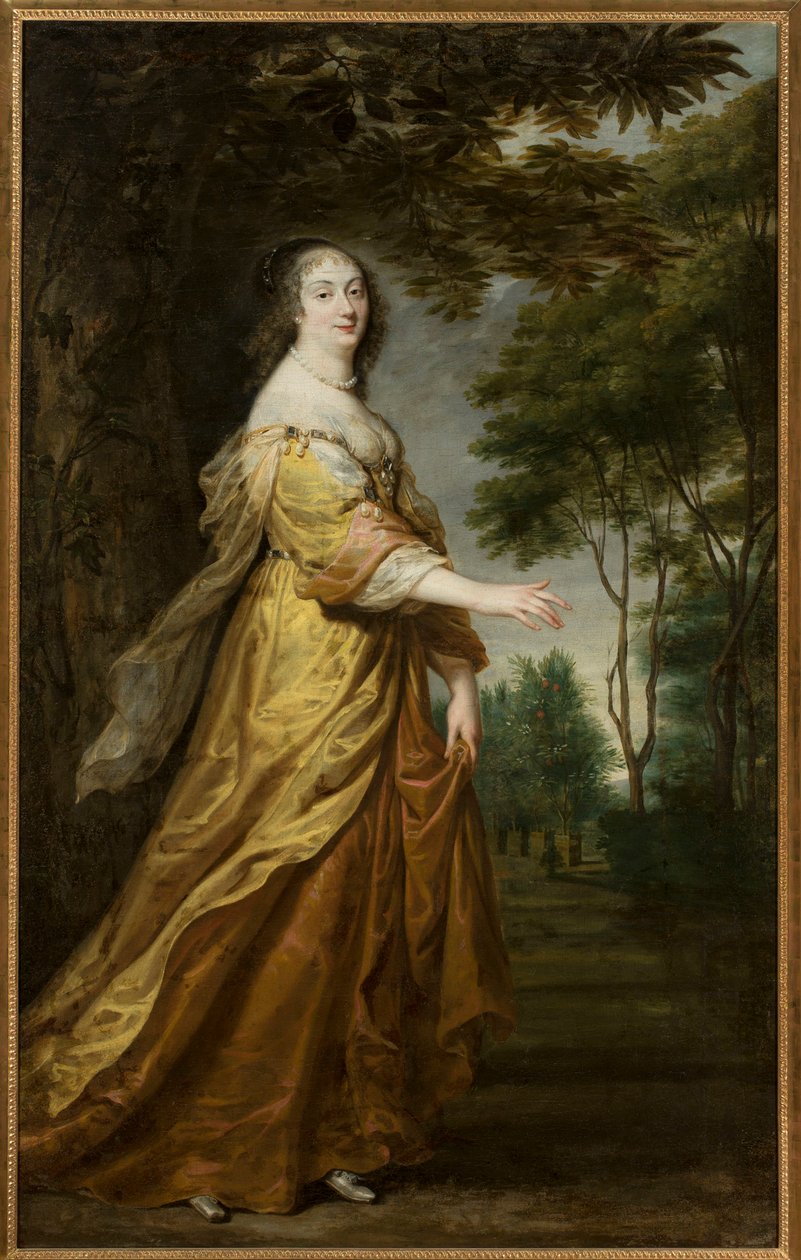 Louise Marie de Gonzague Nevers (Marie Louise de Gonzague ou de Mantoue), královna Polska - Portrét Marie Louise Gonzaga (1611-1667), královny Polska, od Egmonta, Justus van (1601-1674) (Justus z Egmontu) . olej na plátně od Justus van Egmont