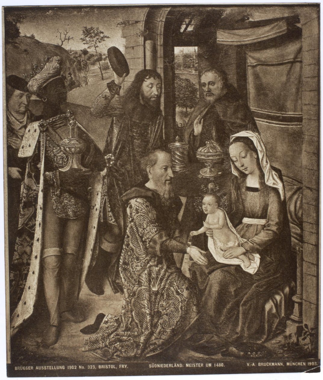 Klanění mudrců od Justus van Gent