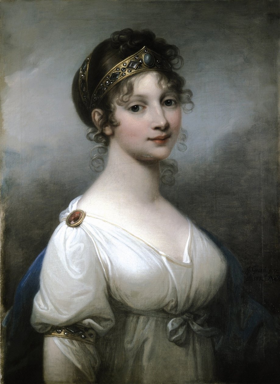 Portrét královny Louise Pruské 1776-1810, 1802 od Józef Grassi