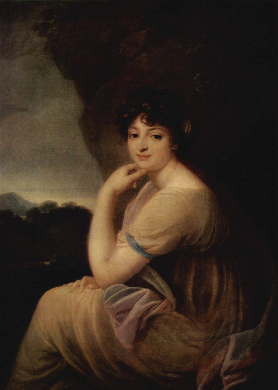 Portrét Jekatěriny Bakuninové 1777-1846, str. 1815 od Józef Grassi