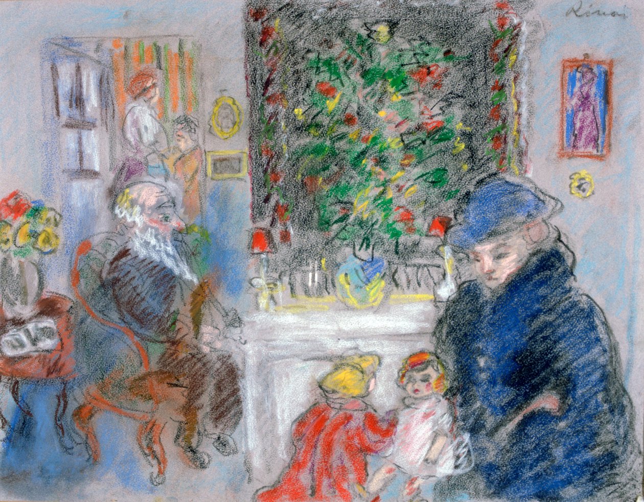 Vánoce, c1881-1927 od József Rippl Rónai