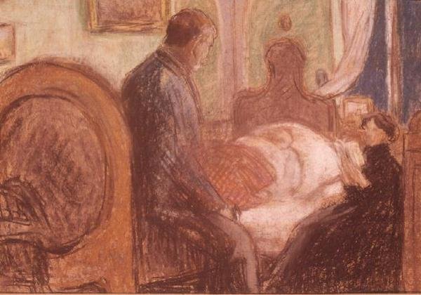 Odon ve vysoké horečce, 1901 (pastel) od József Rippl Rónai