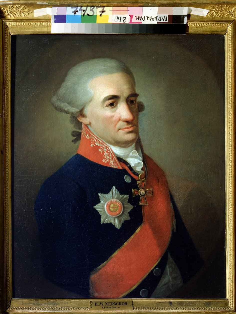 Portrait du poete et ecrivaine lest Michail M. Heraskov (Michail Matveevich Heraskov od K. Goekke