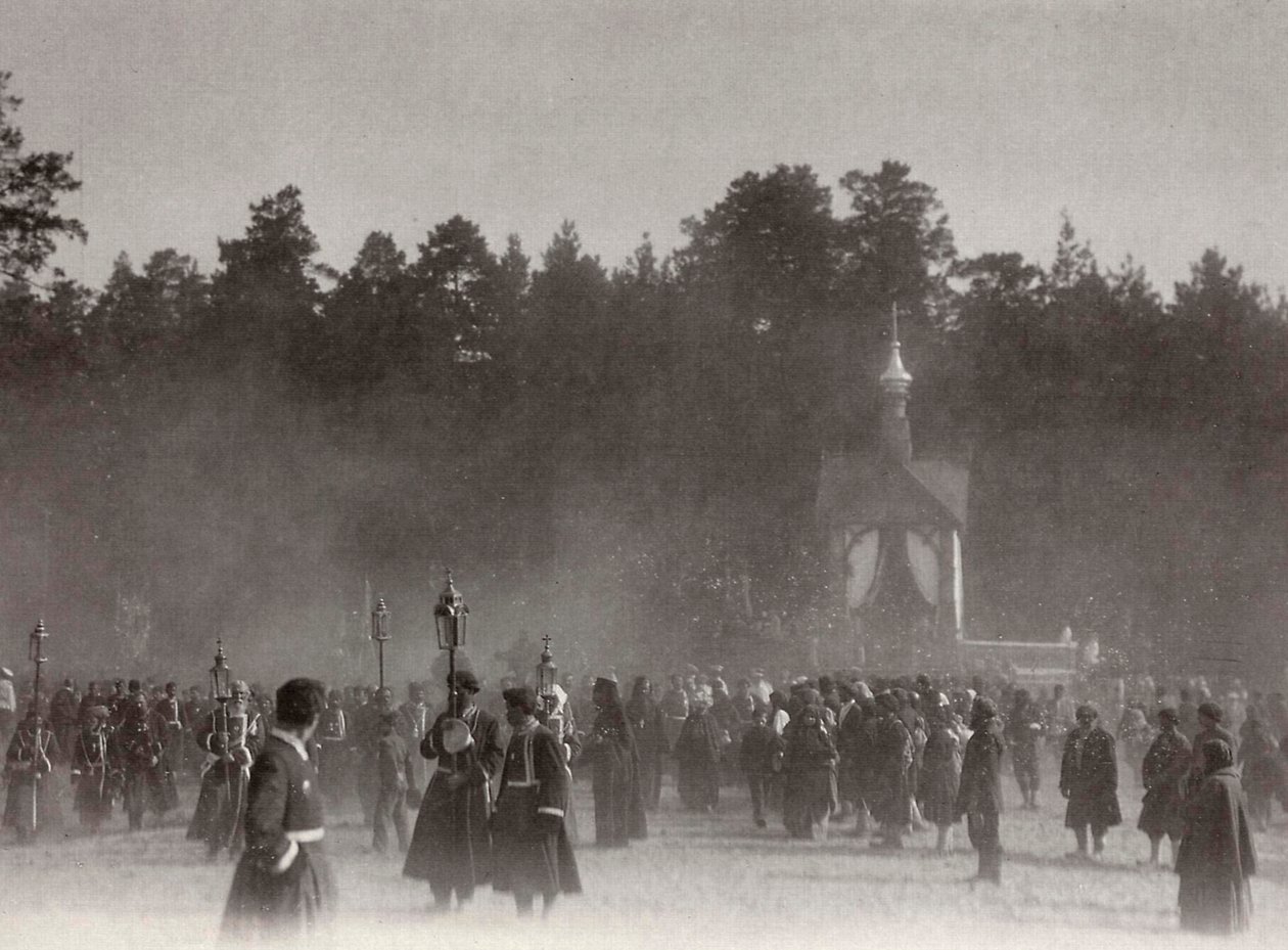 Velikonoční procesí, Sarovský klášter, Rusko, 1903 od K. von Hahn