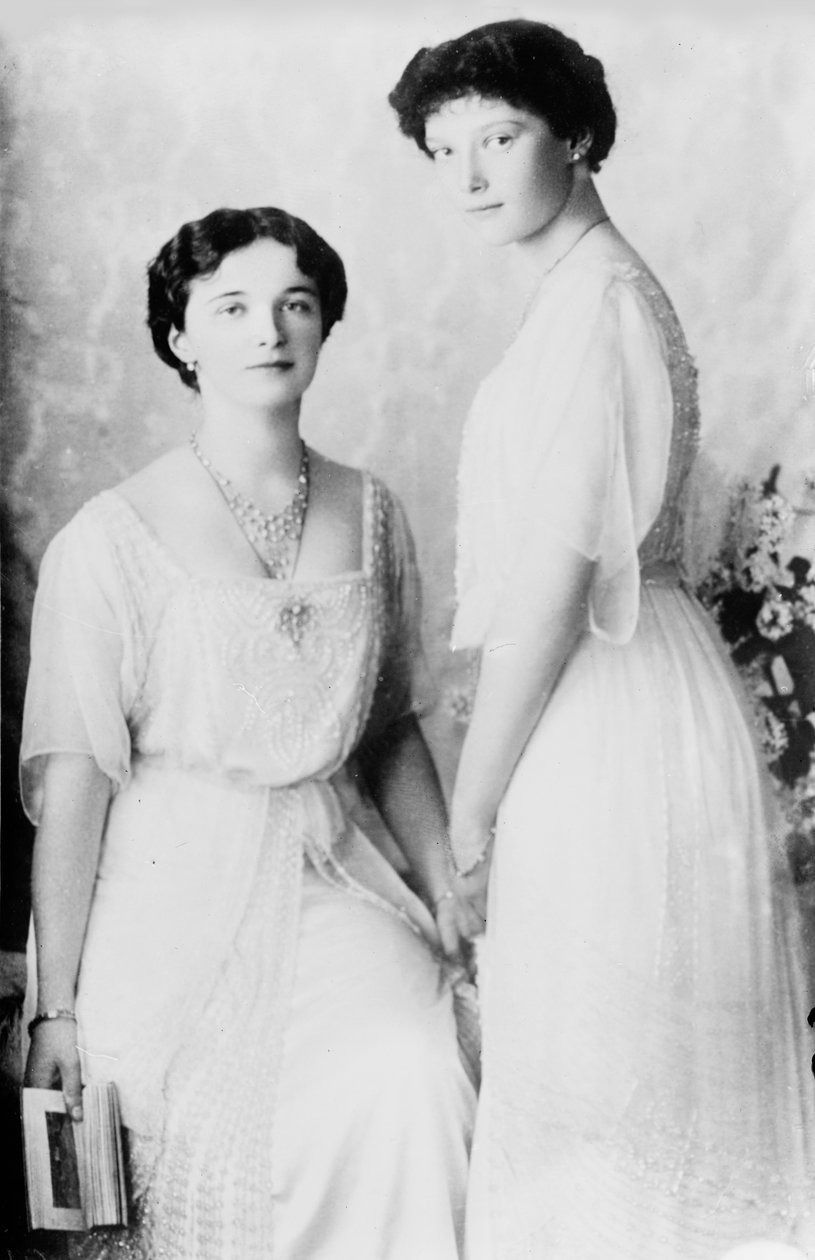 Velké vévodkyně Olga a Tatiana z Ruska, 1910 od K. von Hahn