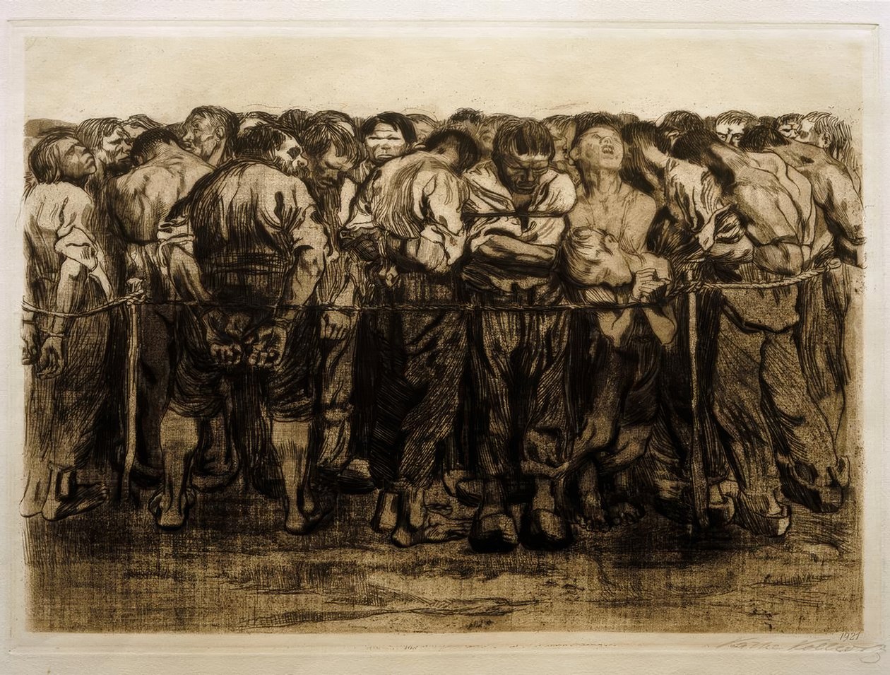 K. Kollwitz, Vězni od Käthe Kollwitz