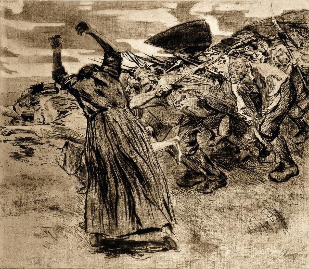 Losbruch od Käthe Kollwitz