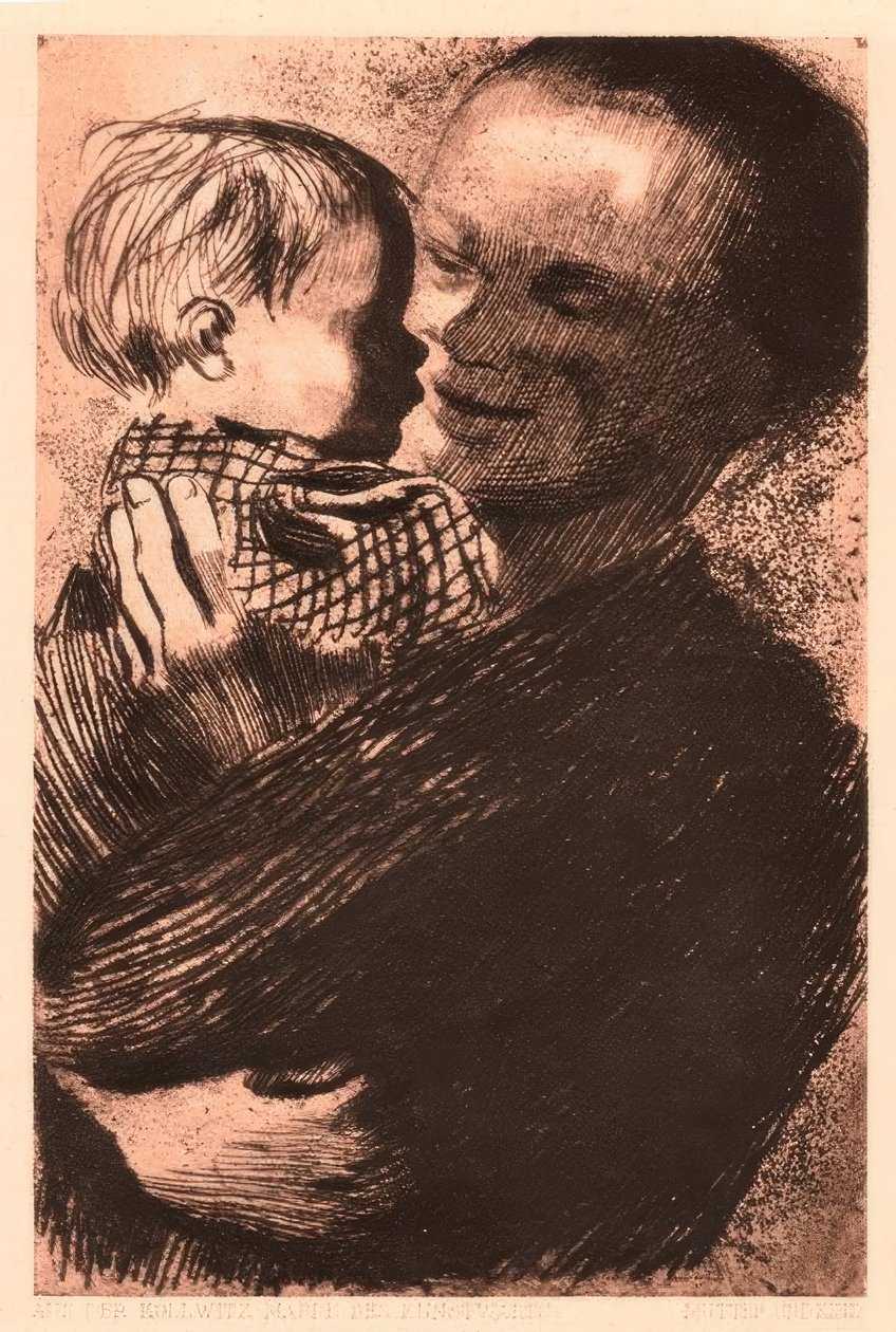 matka a dítě od Käthe Kollwitz