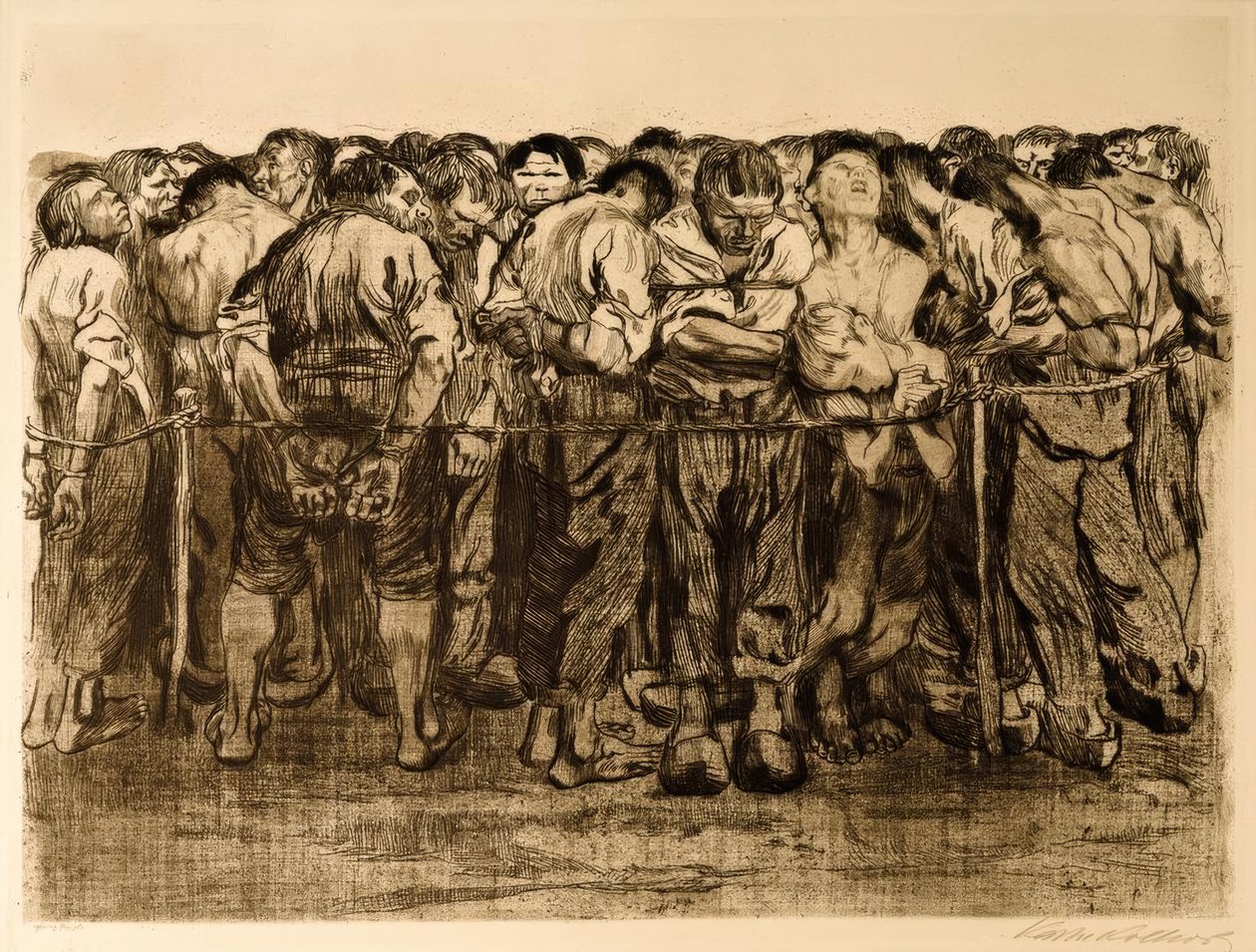 Vězni od Käthe Kollwitz