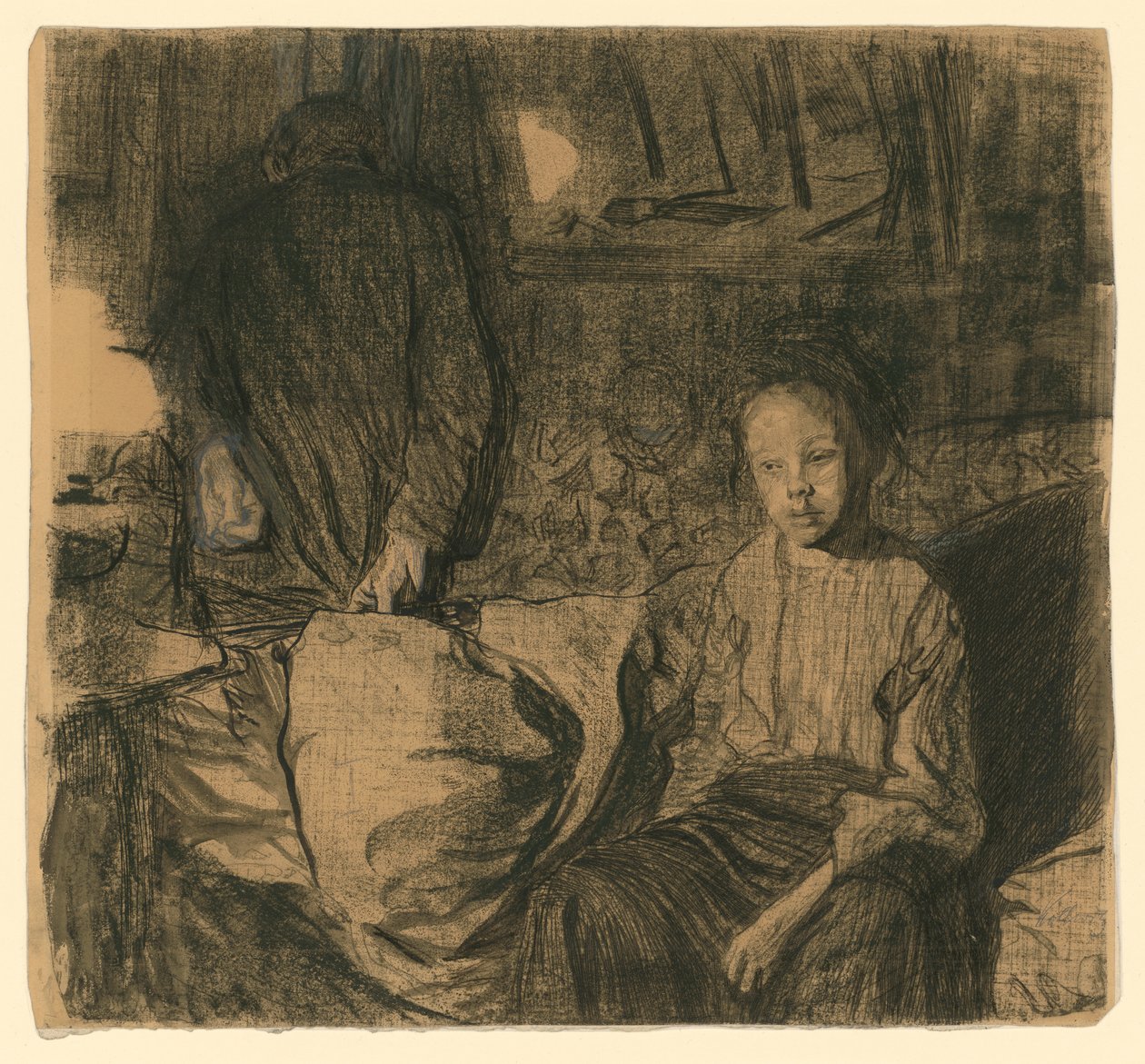 Mladý pár (1. stav) od Käthe Kollwitz