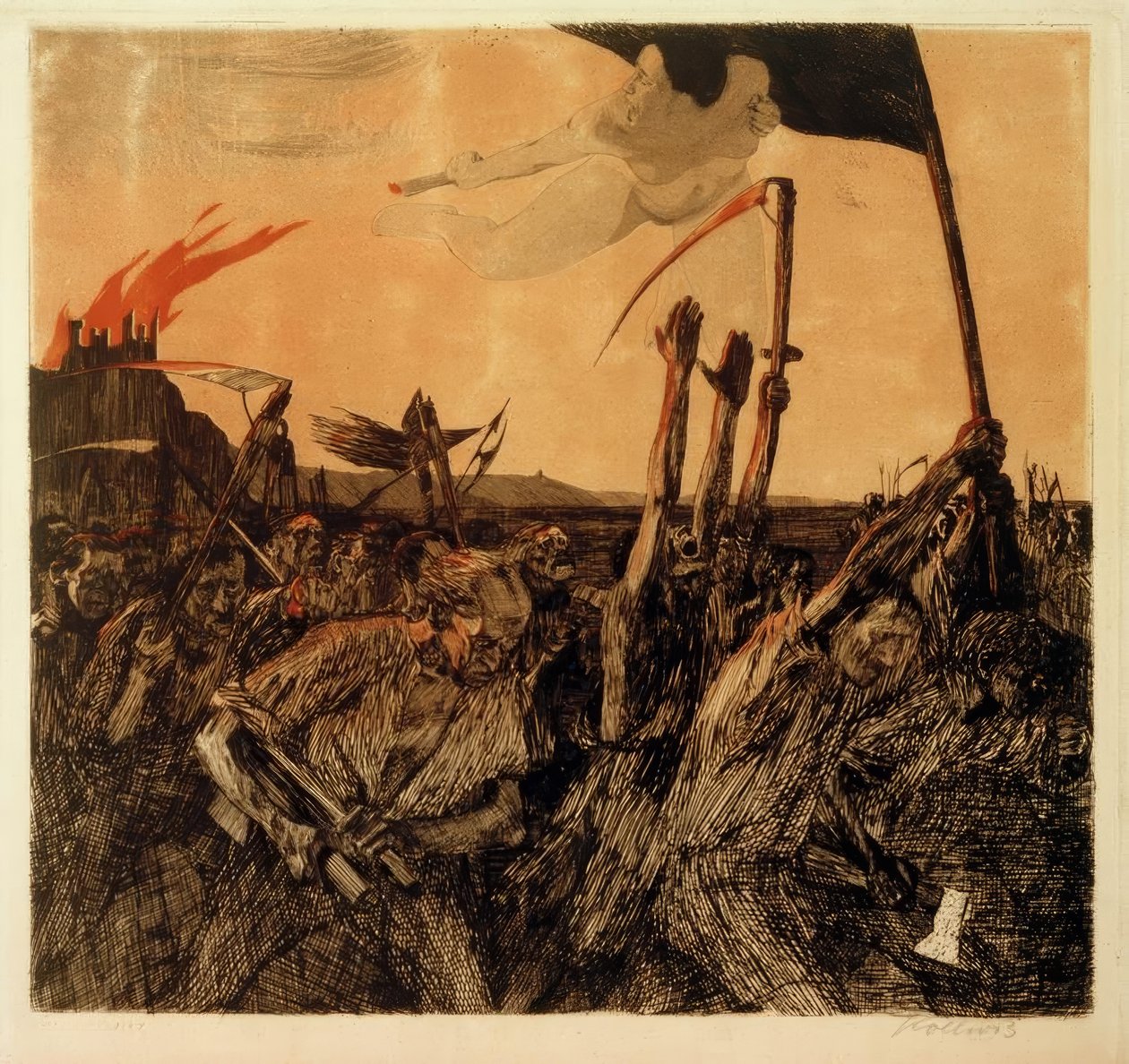 Käthe Kollwitz, vzpoura od Käthe Kollwitz