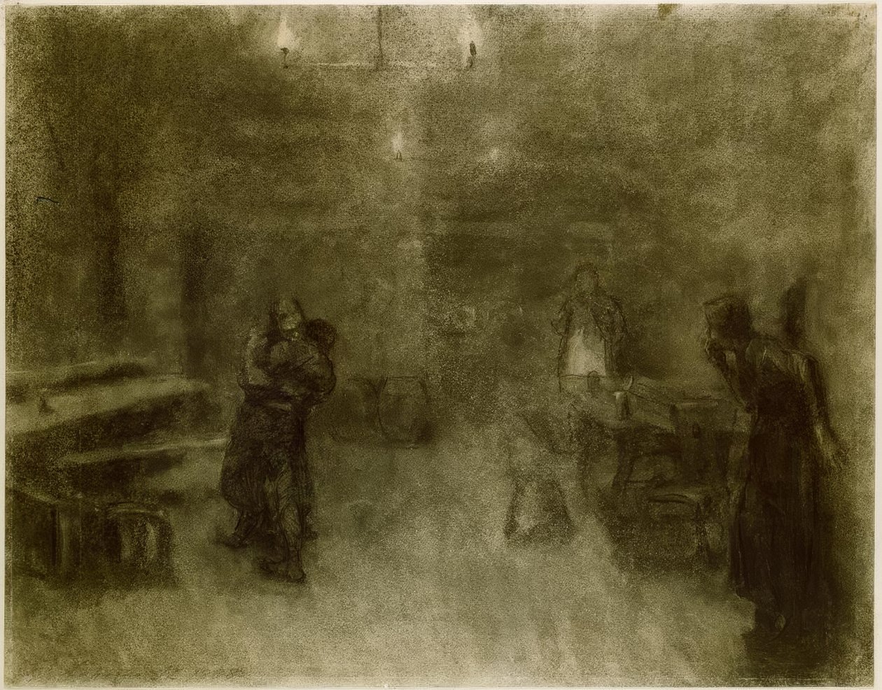 Käthe Kollwitz, scéna z Germinalu od Käthe Kollwitz