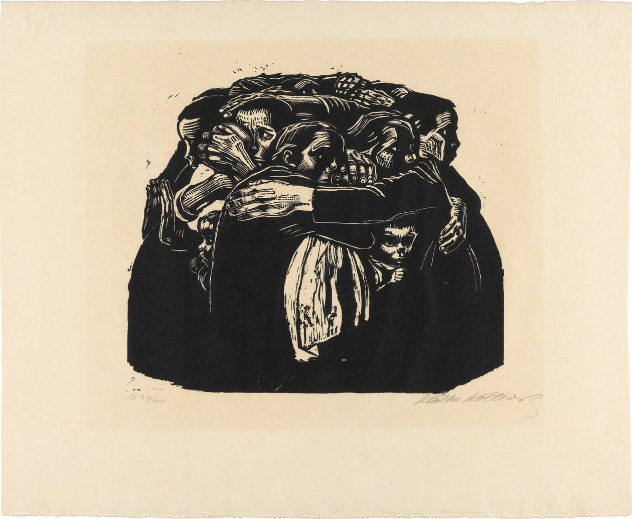 Válka, list 6: Matky od Käthe Kollwitz