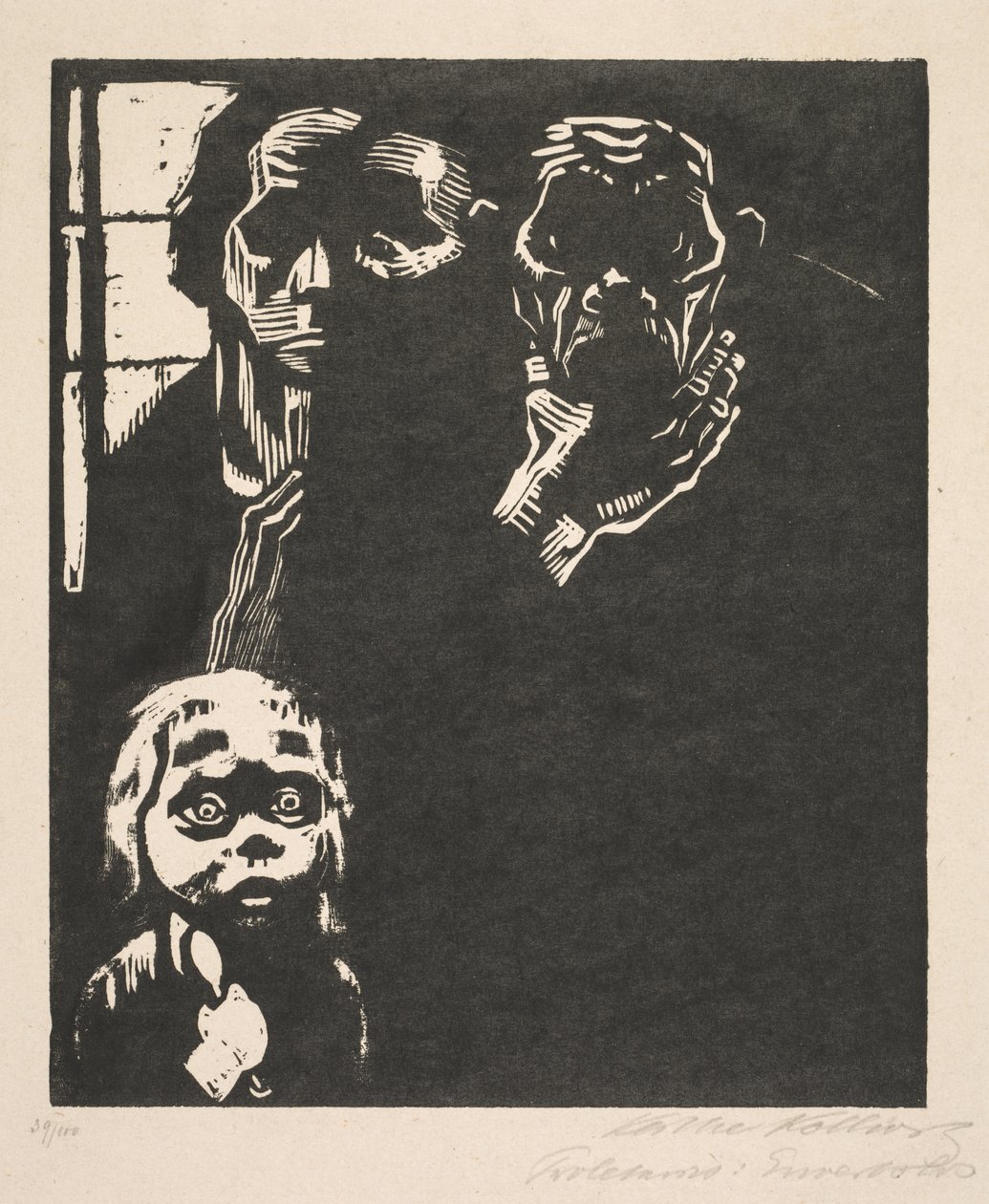 Proletariát: č. 1 bez práce od Käthe Kollwitz