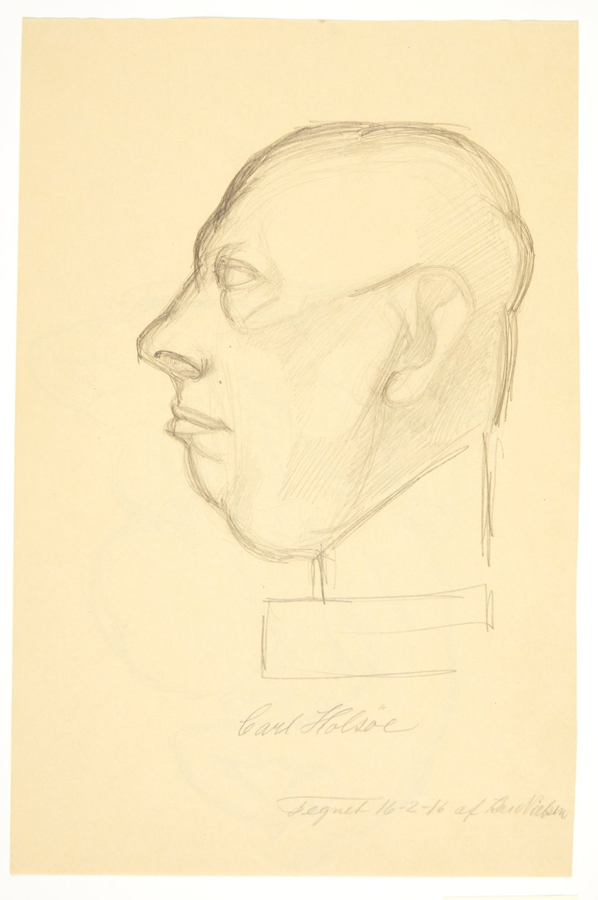 Portrét malíře Carla Holsøe (1863-1935) od Kai Nielsen