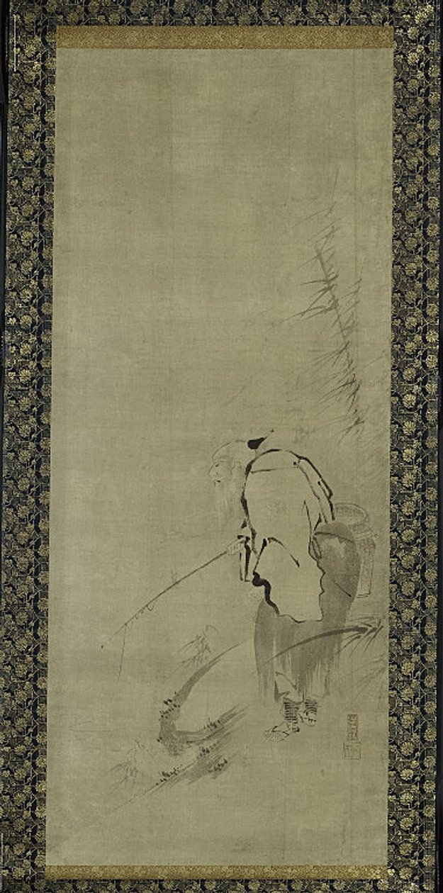 Triptych Zhou Moushu, Xiwangmu a Taigong Wang od Kaiho Yusho