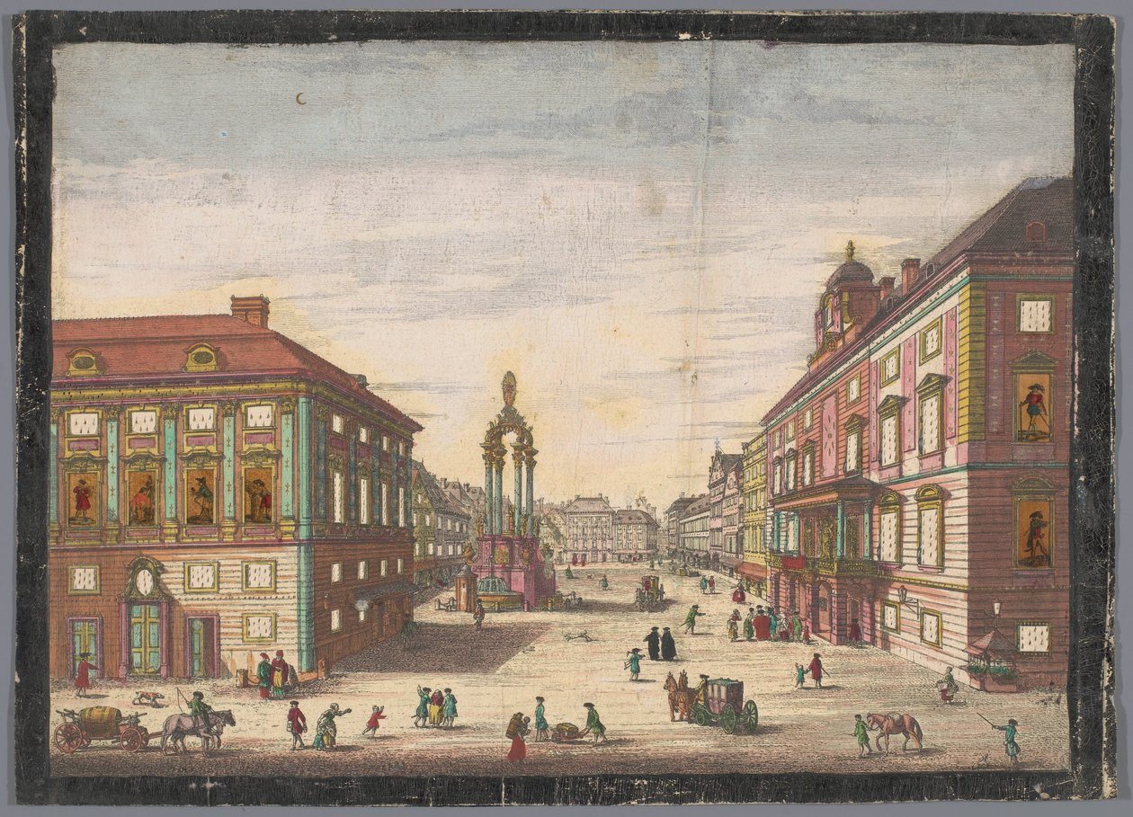 Pohled na Hohe Markt ve Vídni Podívejte se na Hochenmarck od Kaiserlich Franziskische Akademie (possibly)