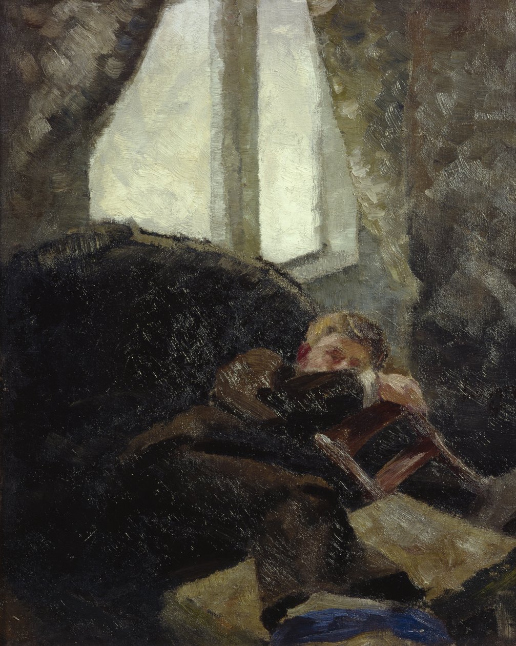 Mladý muž - den poté (Hangover) 1884 (olej na plátně) od Kalle Lochen