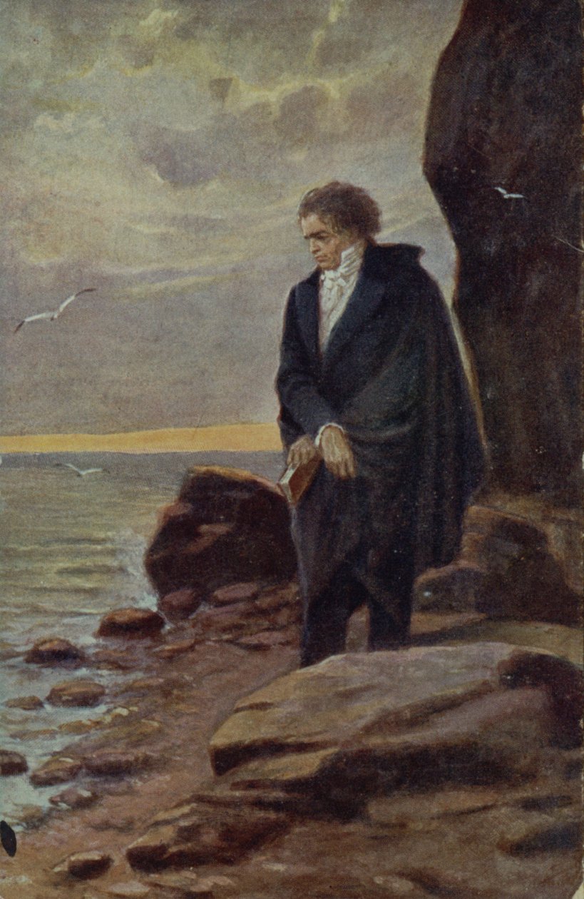 Beethoven při pohledu na moře, 1918 od Kamil Vladislav Muttich