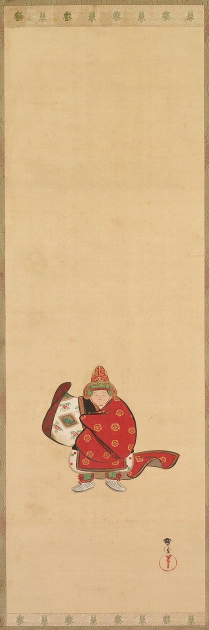 Bugaku Dancer, konec 19.-20. století. od Kamisaka Sekka