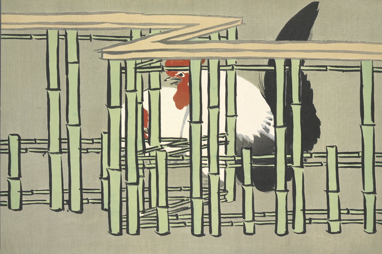 Chabo, z Momoyo-gusa od Kamisaka Sekka