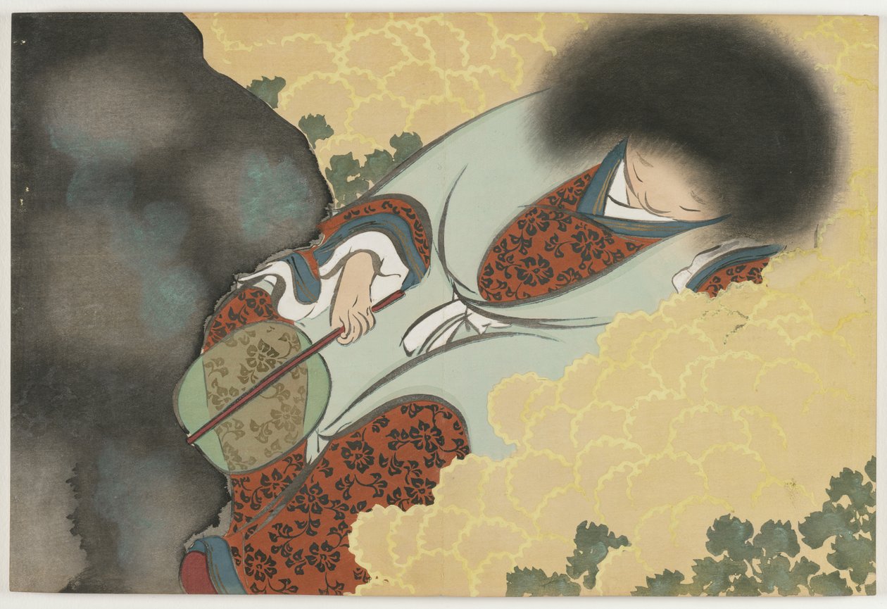Květiny sta světů (Momoyogusa): Chrysanthemum Boy (Kikuujidō) od Kamisaka Sekka