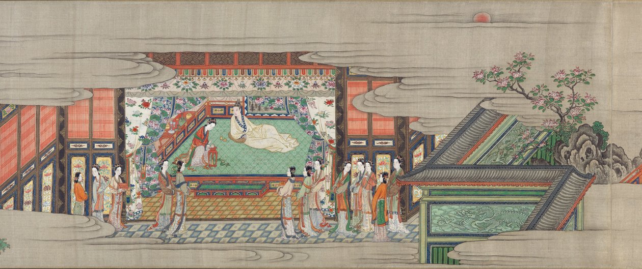 Svitek 1 z Písně trvalého smutku (Chōgonka gakan) od Kano Sansetsu