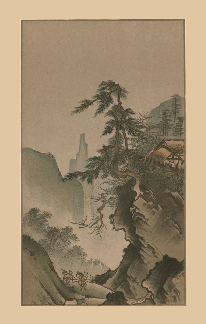 Čínská krajina, 16. století, 1886 od Kano Masanobu