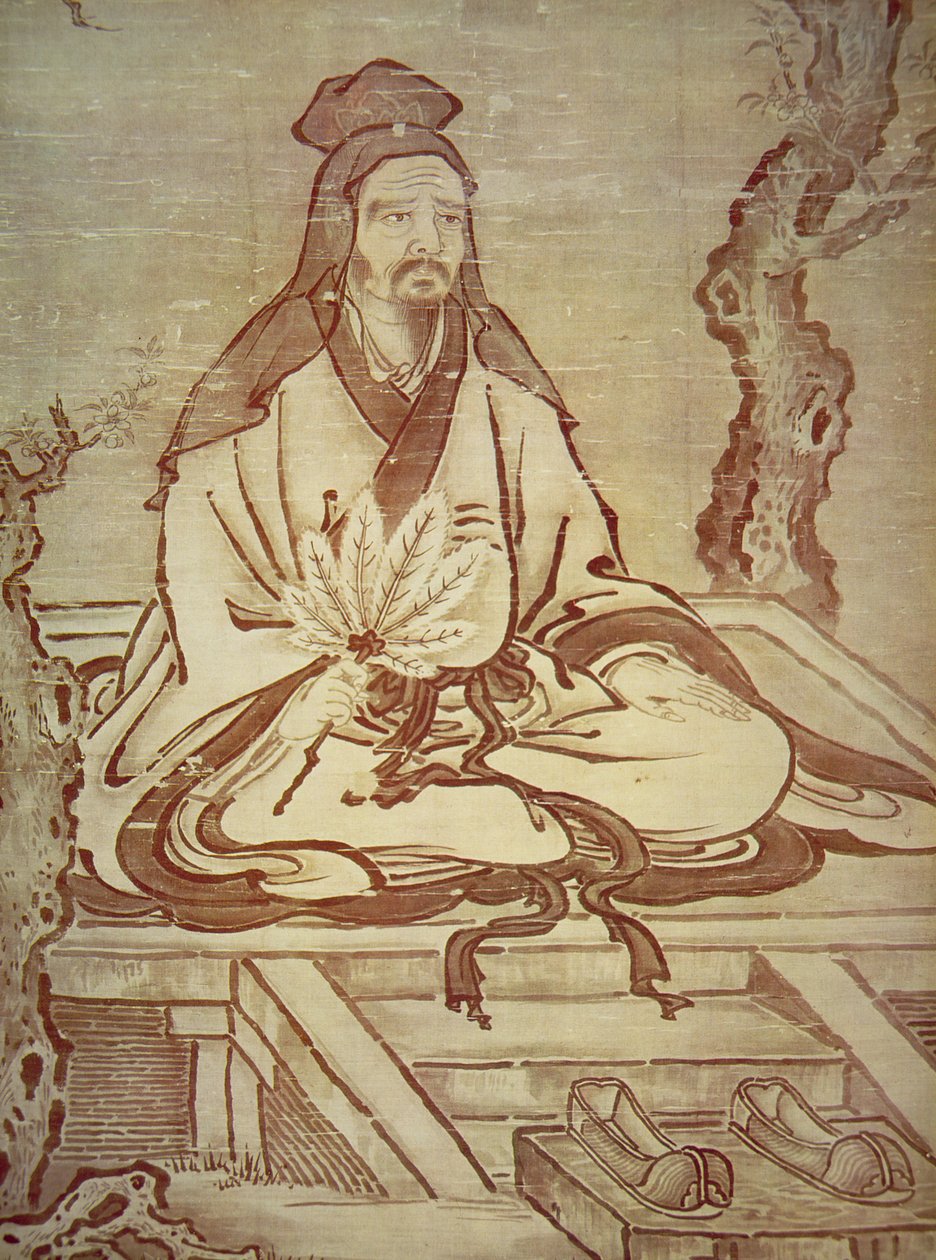 Konfucius (inkoust na papíře) od Kano Tanyu