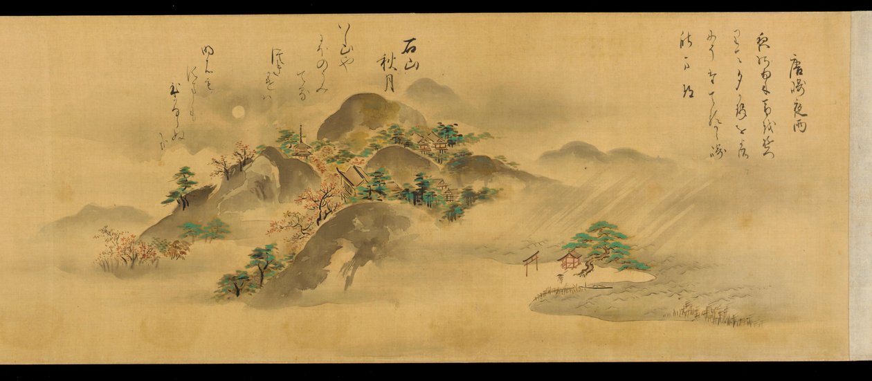 Osm pohledů na provincii Omi, období Edo, 1670. od Kanō Tan’yū