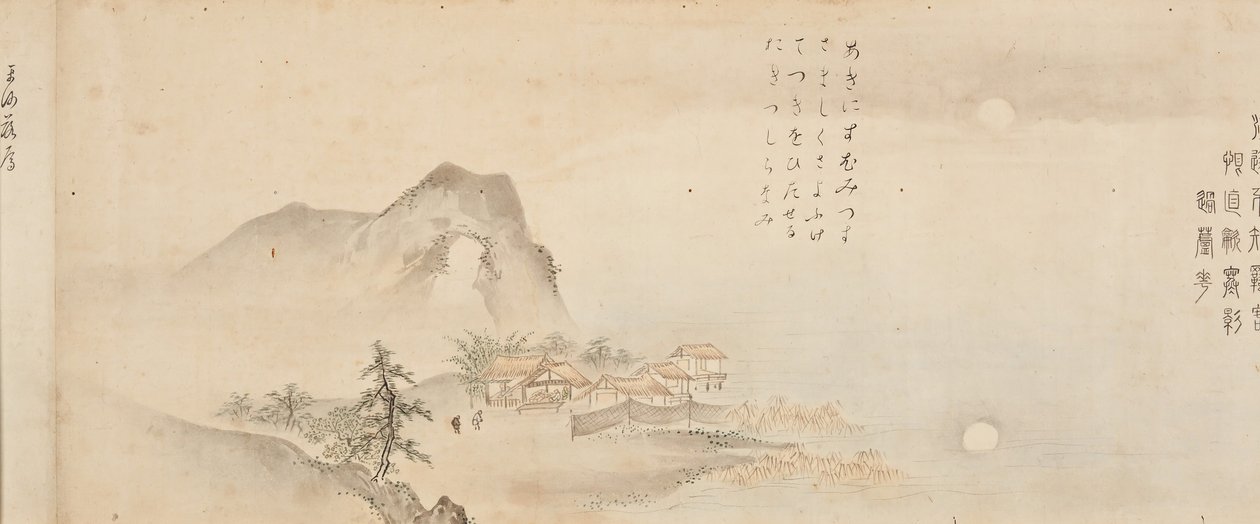 Osm pohledů na řeky Xiao a Xiang, 1675. od Kano Toun