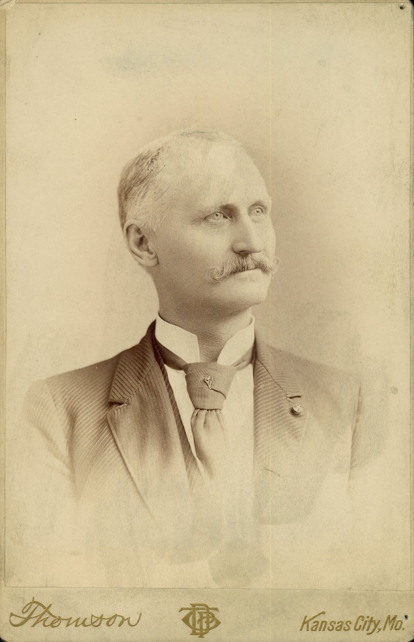 Lamdin E. Irwin, 1. poručík a pobočník, 14. Missouri Cavalry (Union) od Kansas City Thomson