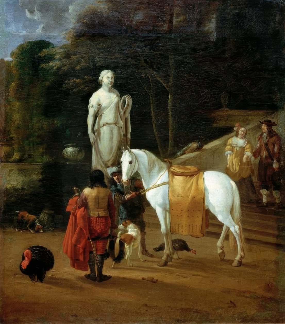 Rozloučení před palácem od Karel Dujardin