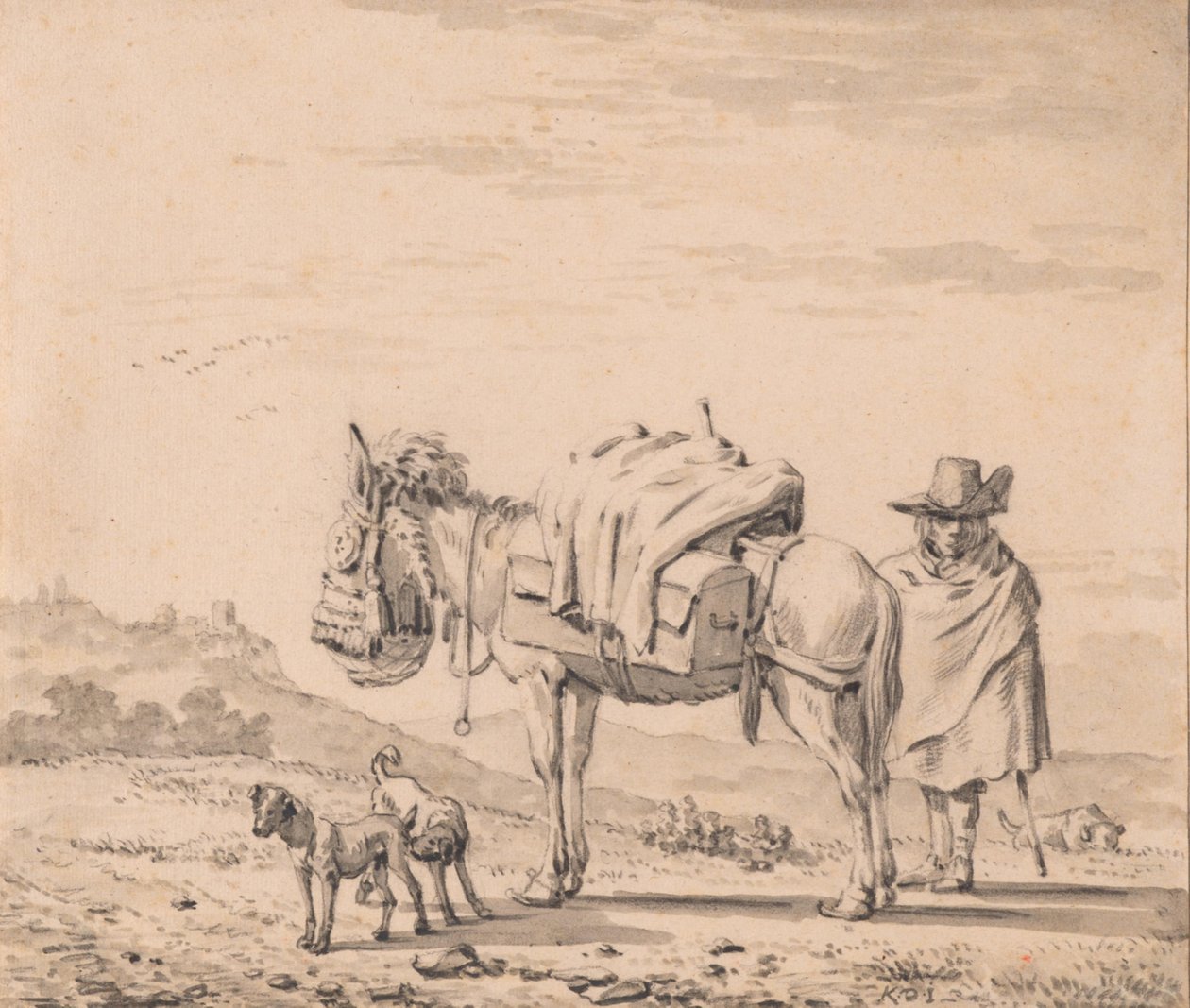 Muž s mulou od Karel Dujardin