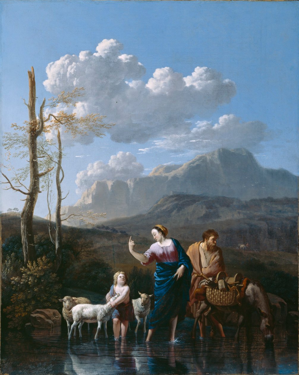 Návrat Svaté rodiny z Egypta od Karel Dujardin