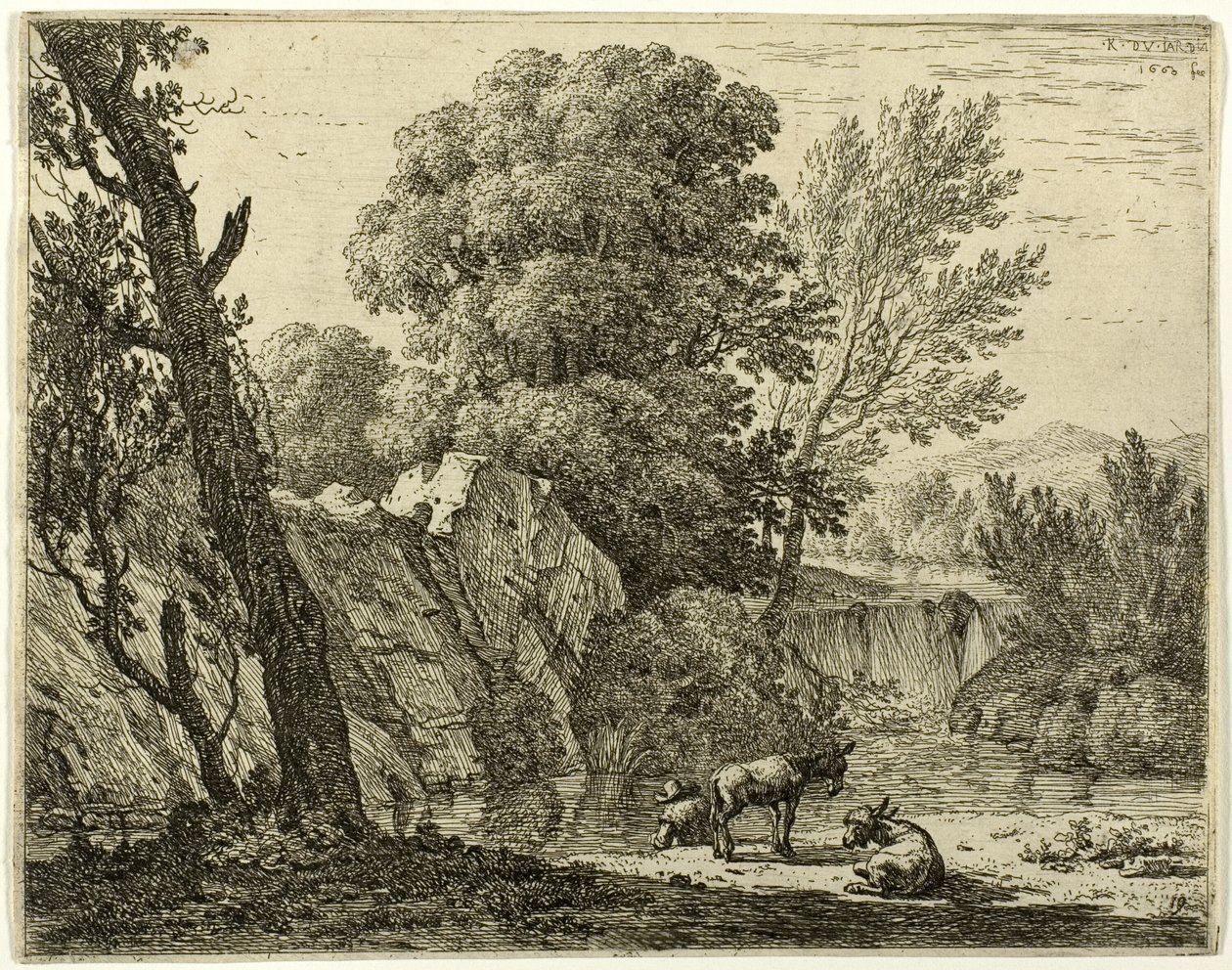 Balič se dvěma osly od Karel Dujardin