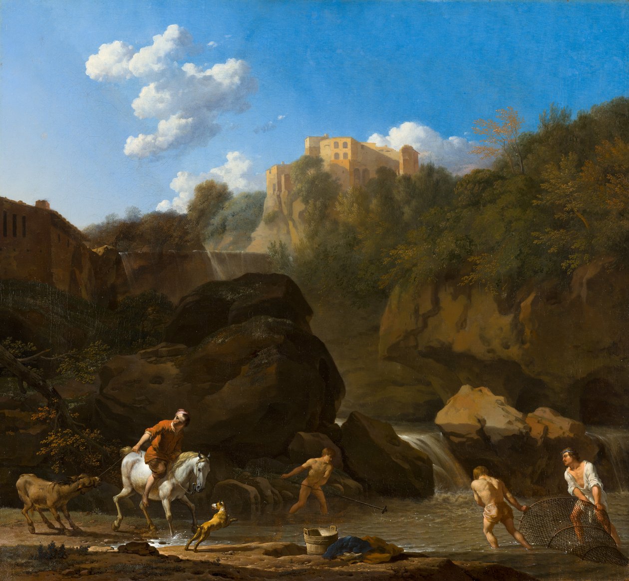 Vodopády v Tivoli od Karel Dujardin