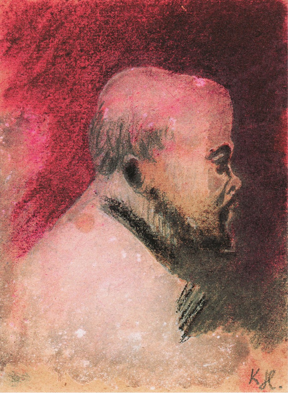 Portrét básníka Paula Verlaina 1844-1896, 1896 od Karel Hlavácek