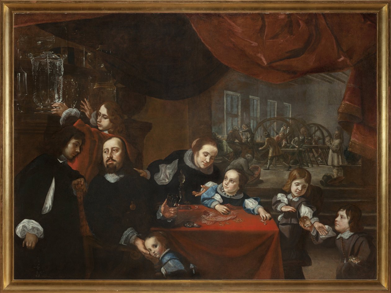 Dionysius Miseroni (1607-1661) a jeho rodina od Karel Škréta