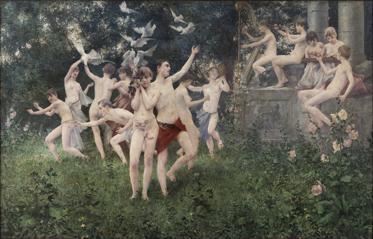 Festival jarní alegorické scény od Karel Vitezslav Masek